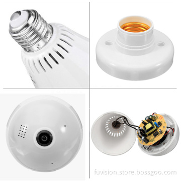 Motion Detection Night vision 360 Bulb Camara